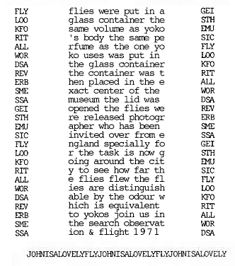 Yoko Ono One Woman Show sign